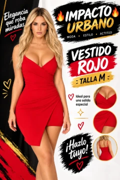 Vestido rojo intenso
